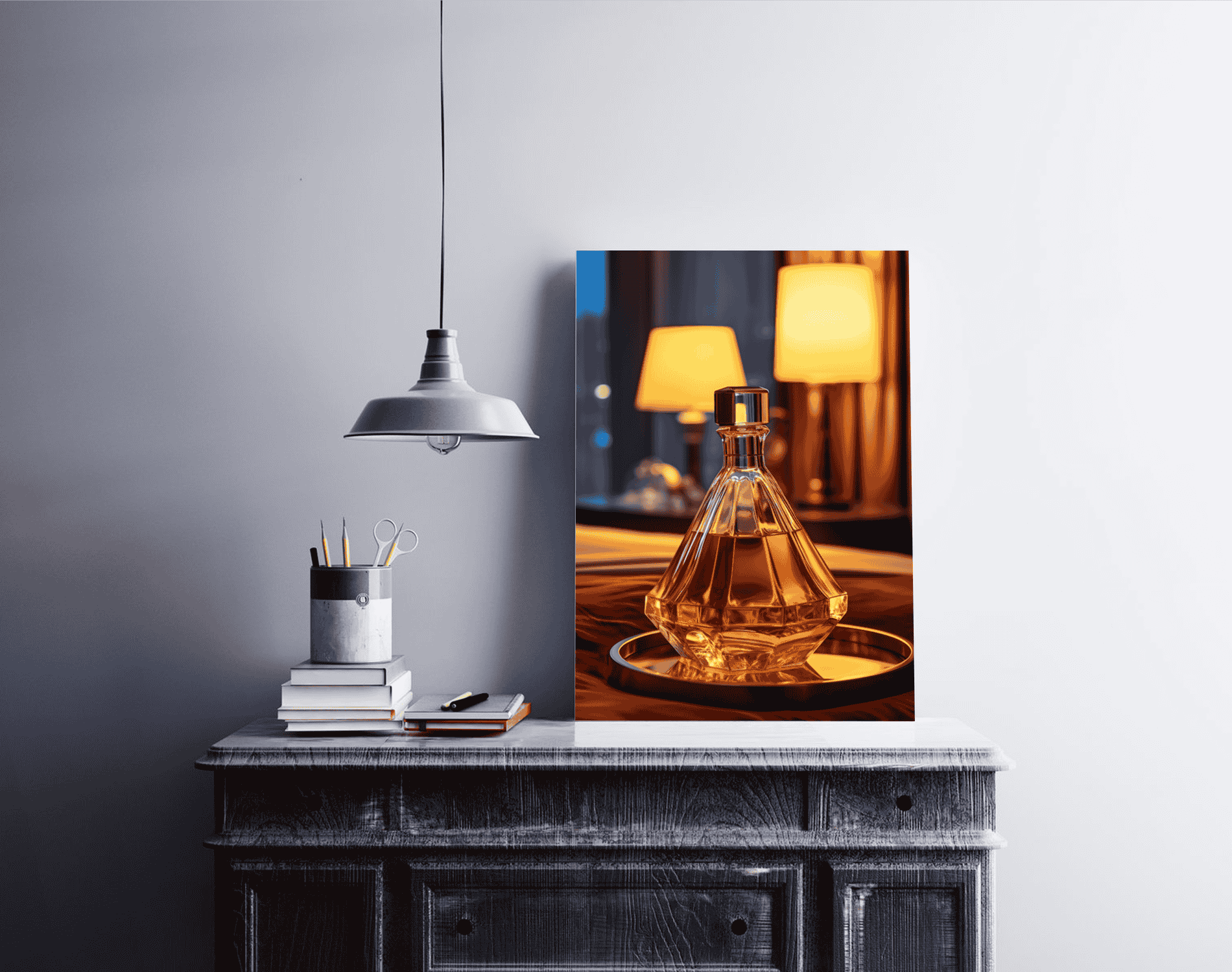 Pyramidenflasche Whisky