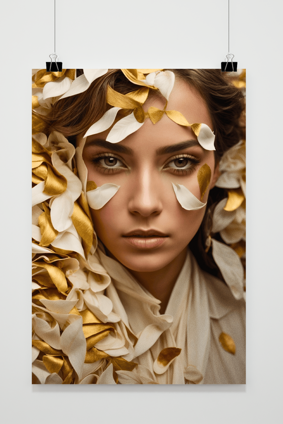 Frau in Gold