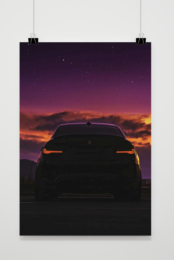 Auto Alpine Poster