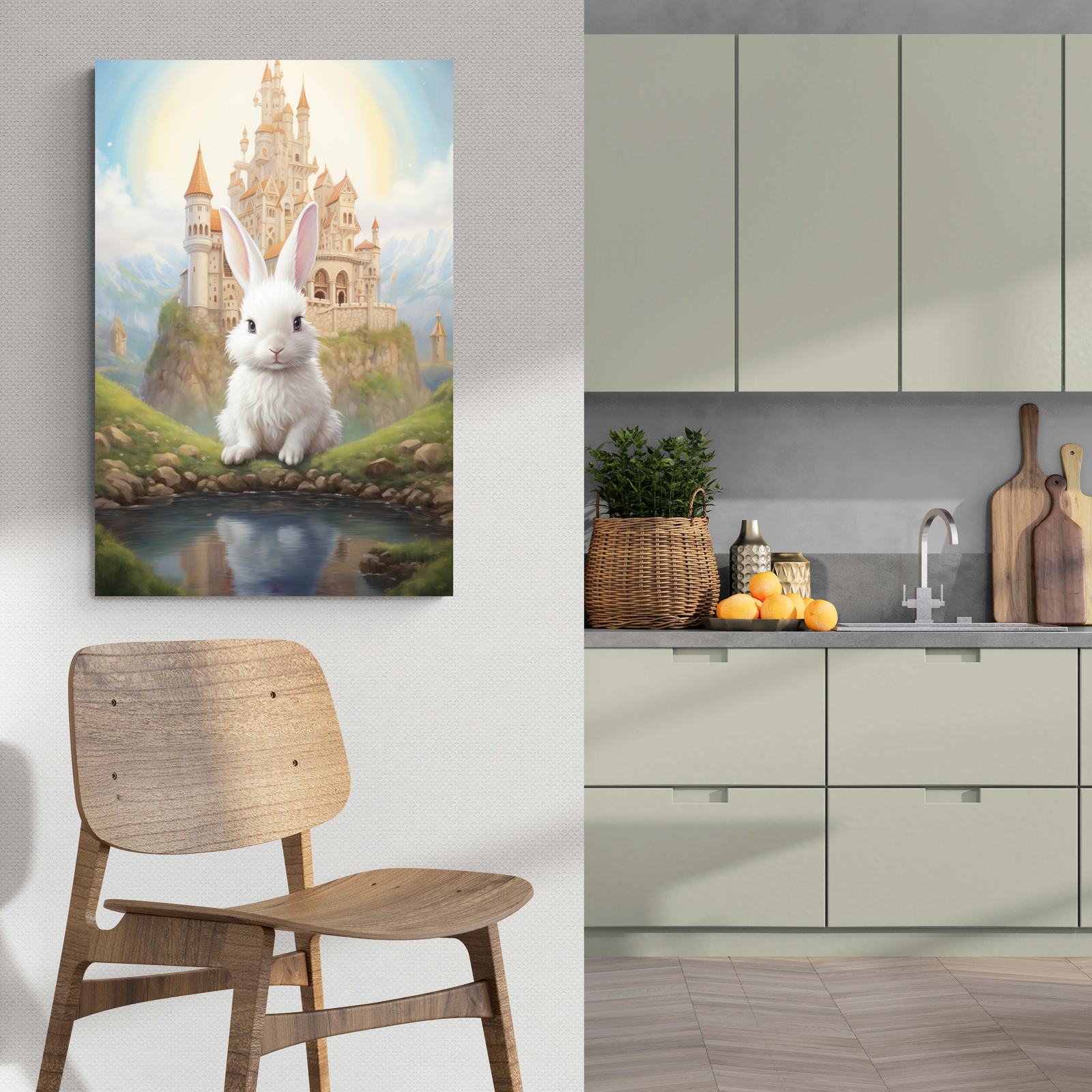 Kaninchen hinter Castle