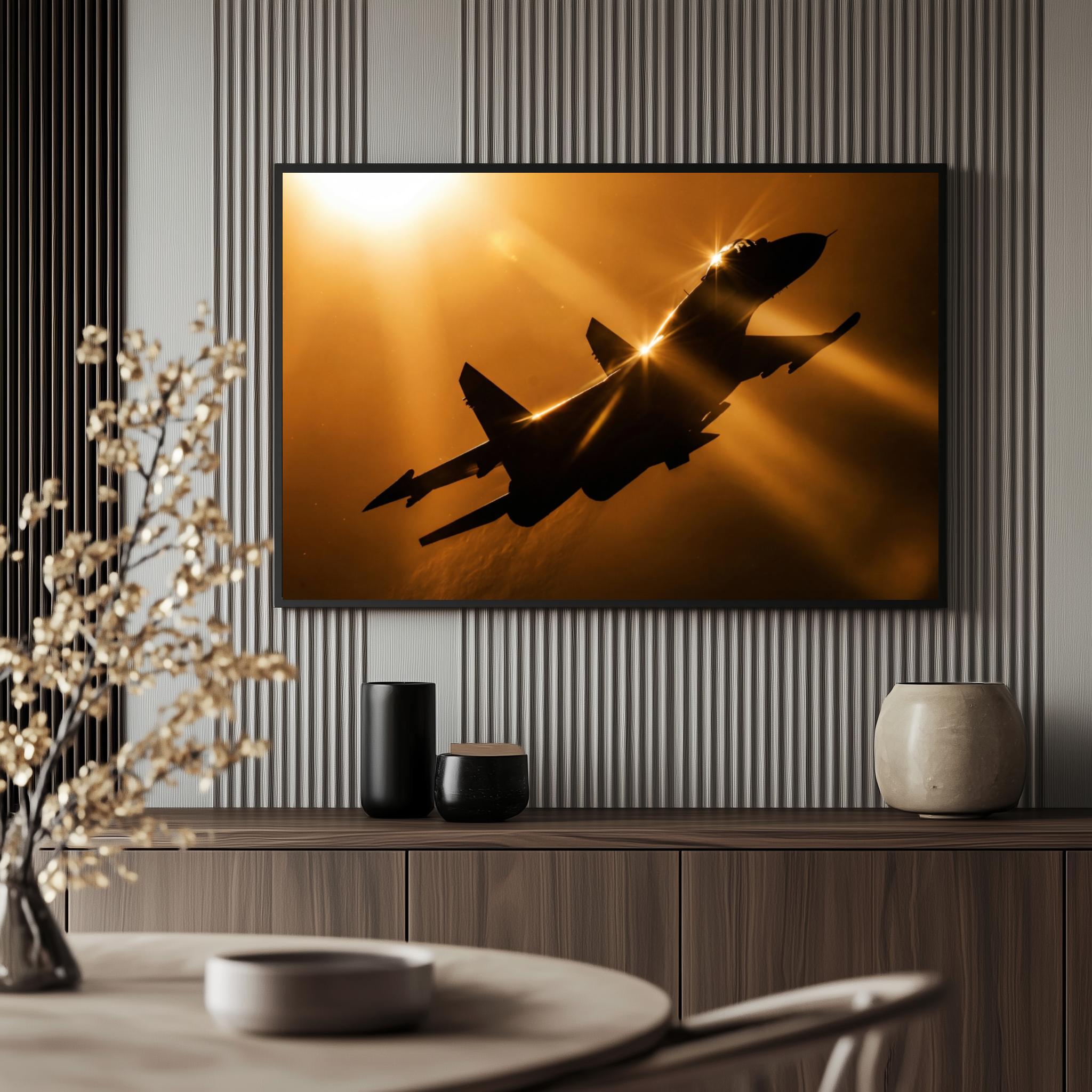 Straaljager in Licht