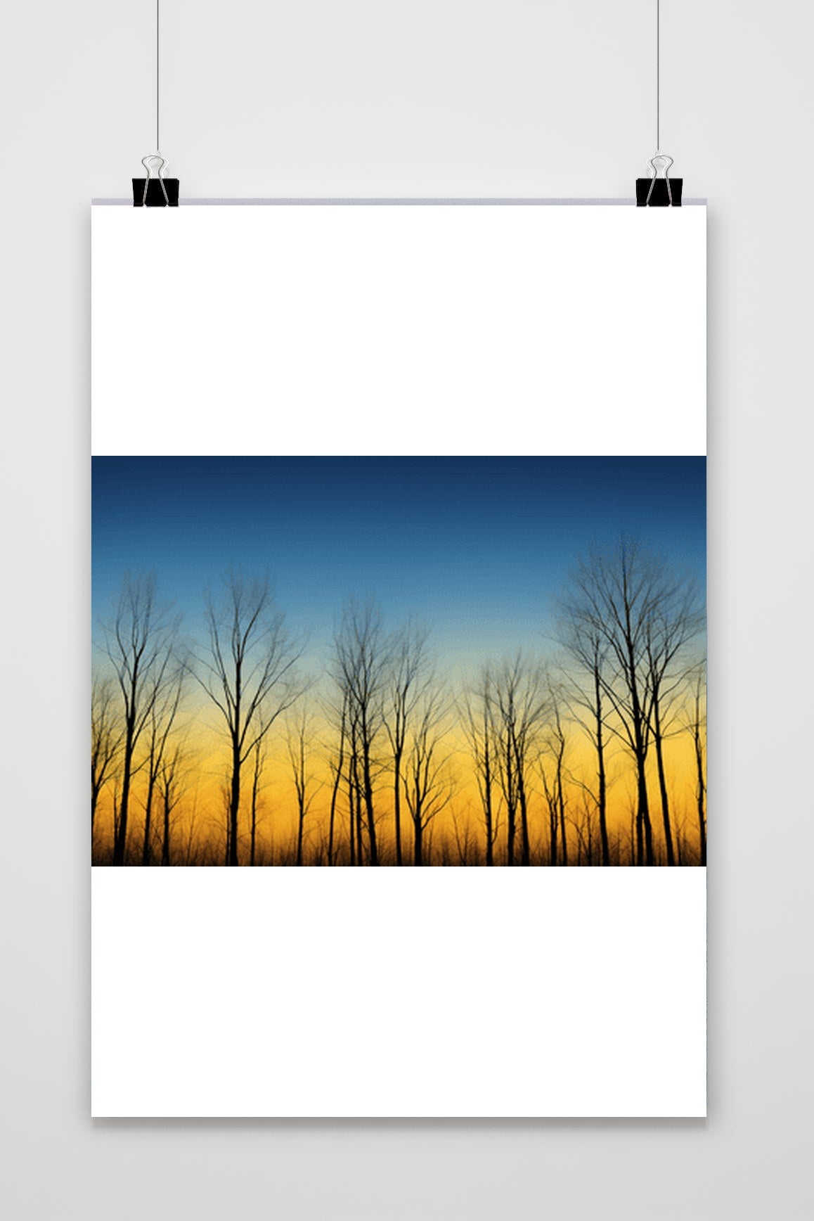 Winterse Bomen poster