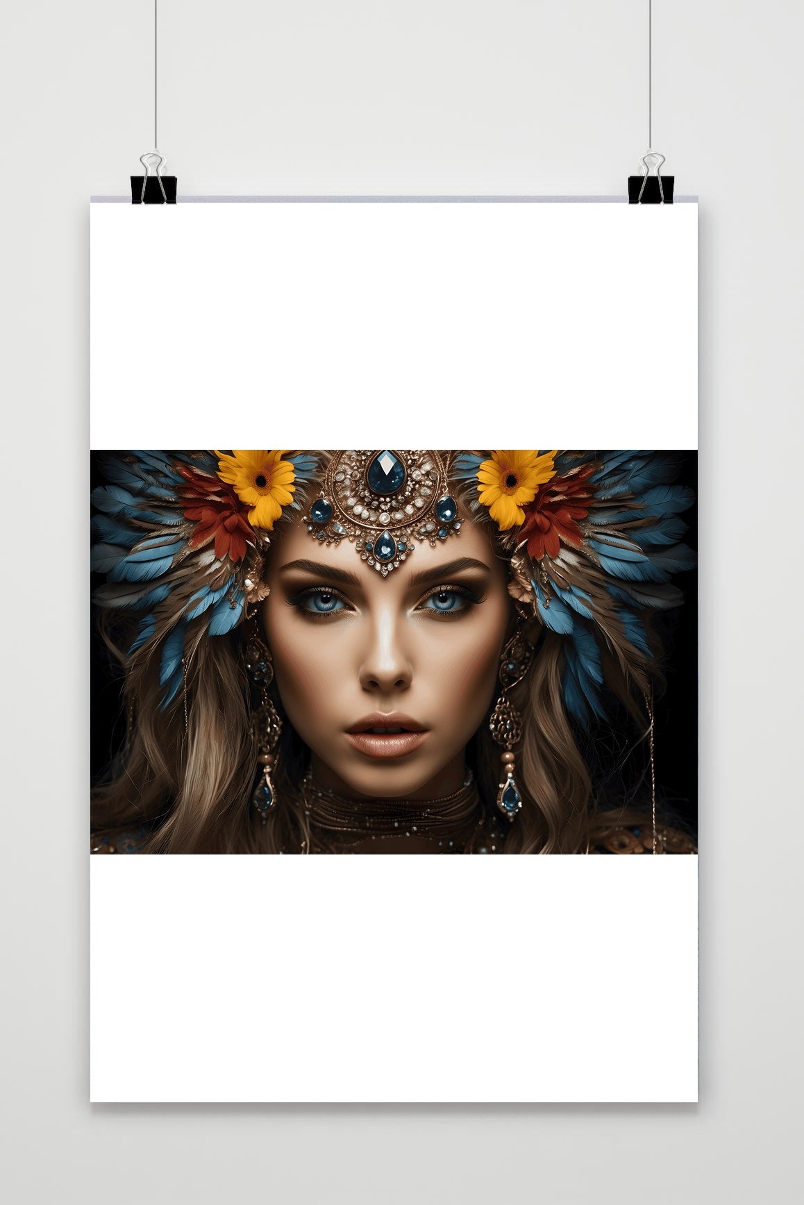Vrouw Pauw Carnaval poster