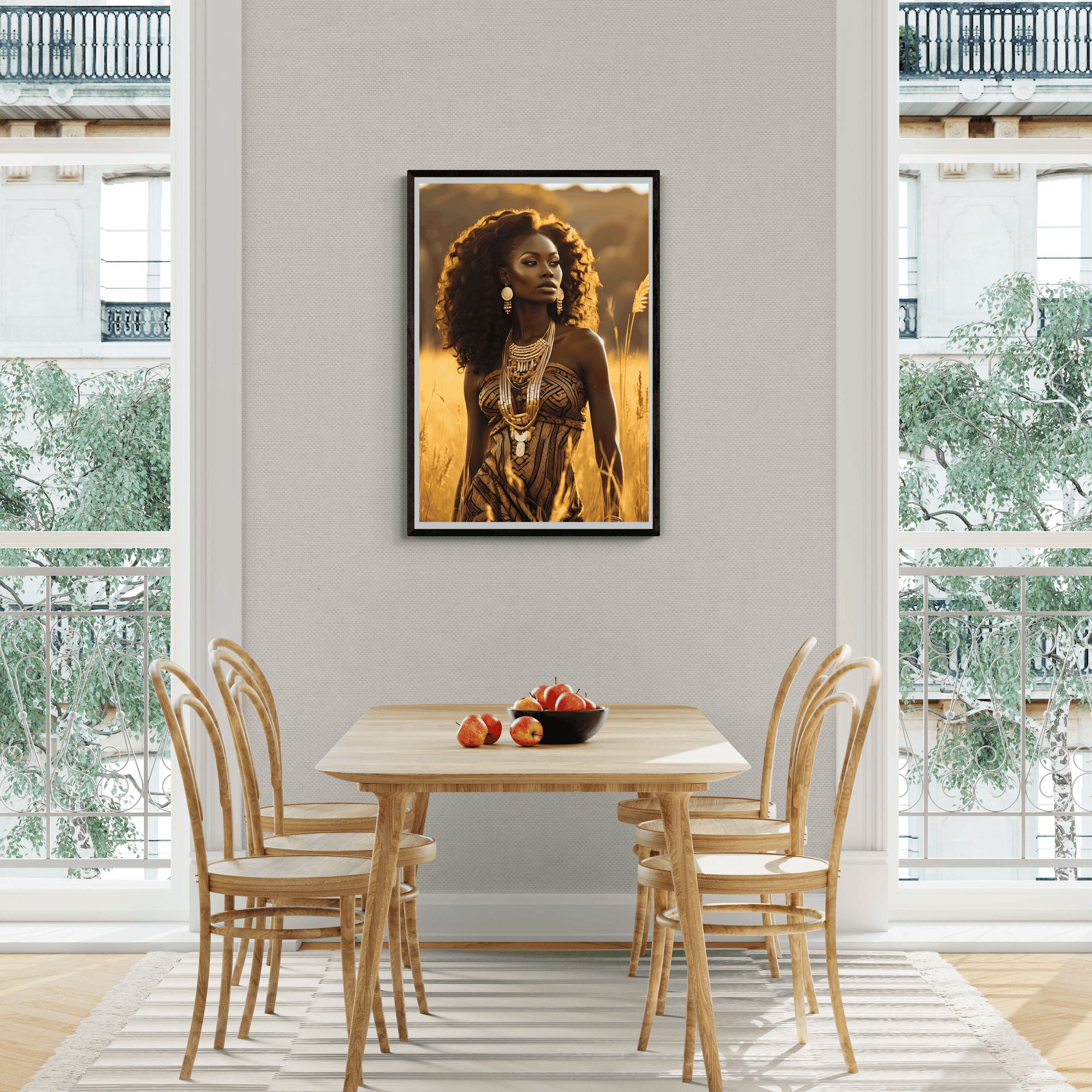 African Woman Gold