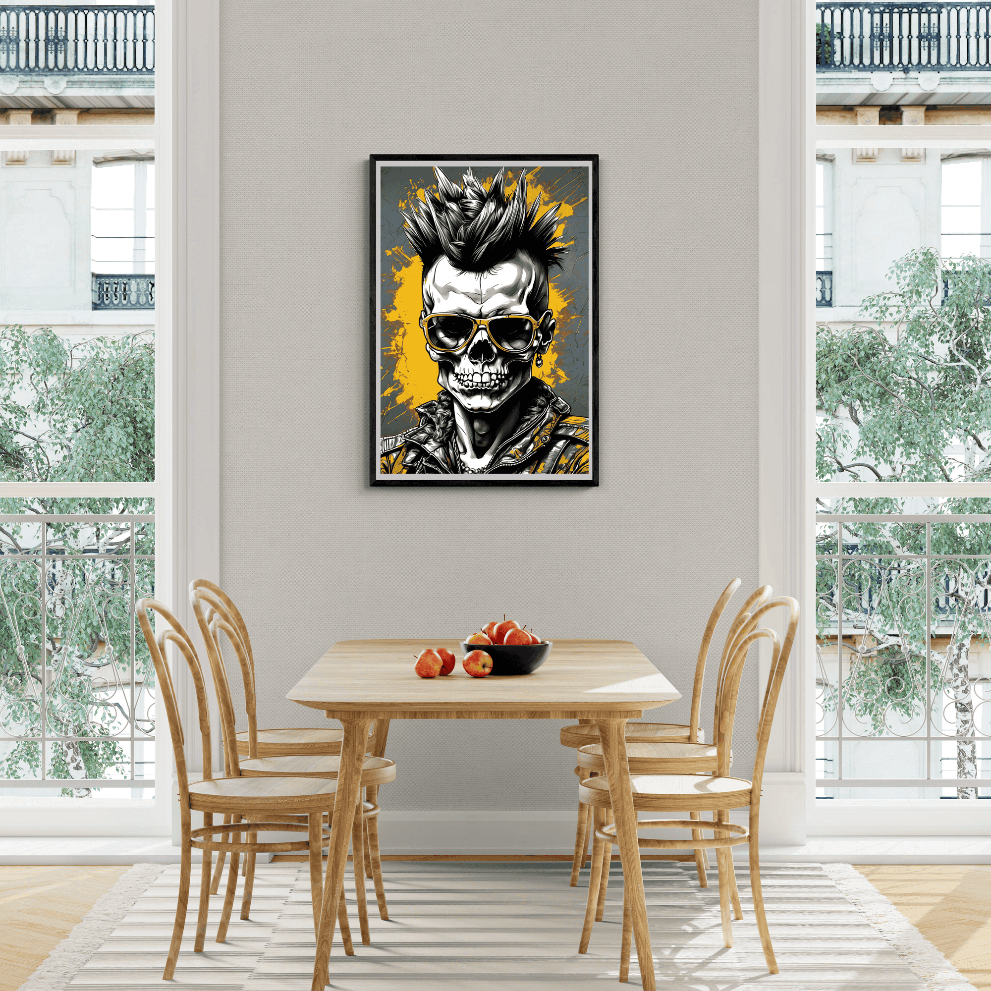 Skeleton Punk Yellow