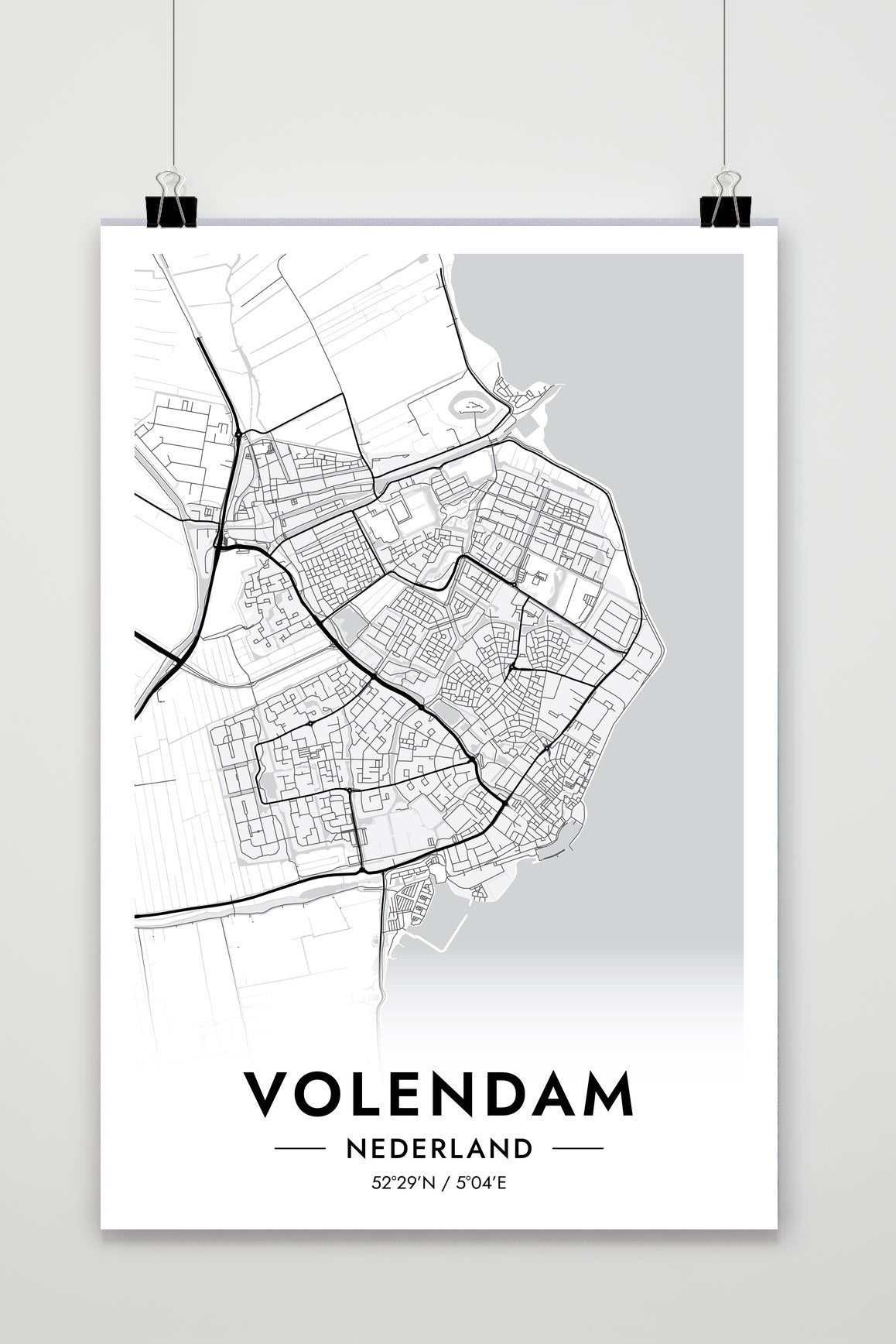 Volendam Map poster