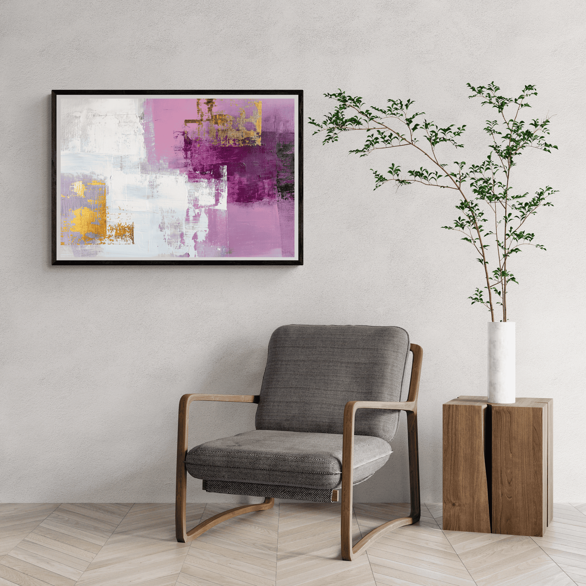 Roze Goud Abstract