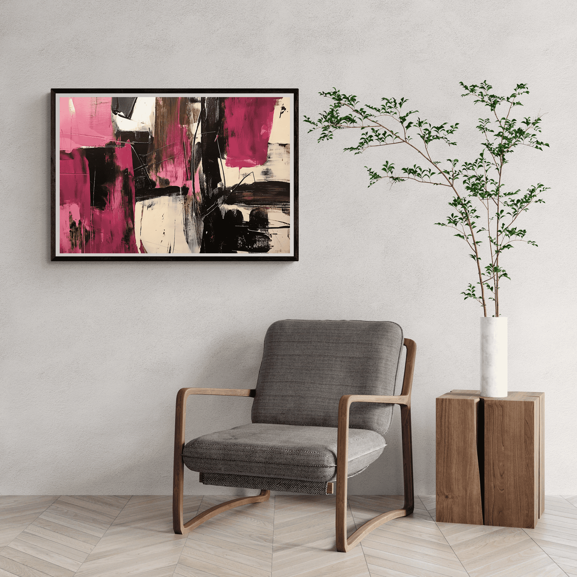 Abstrakte Linien rosa