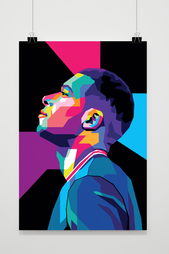 Kylian Mbappe Pop Art