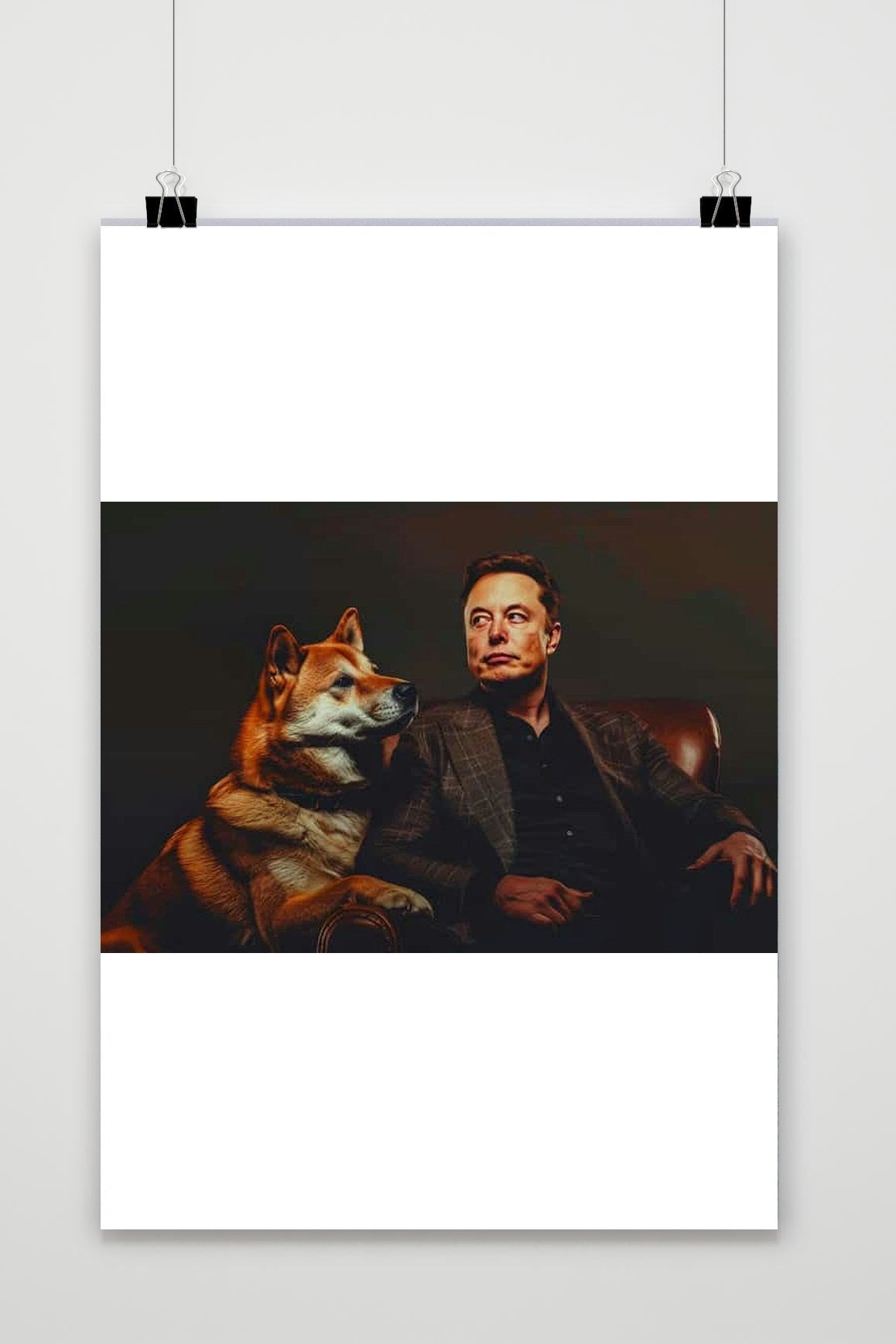 Elon Musk Hond poster