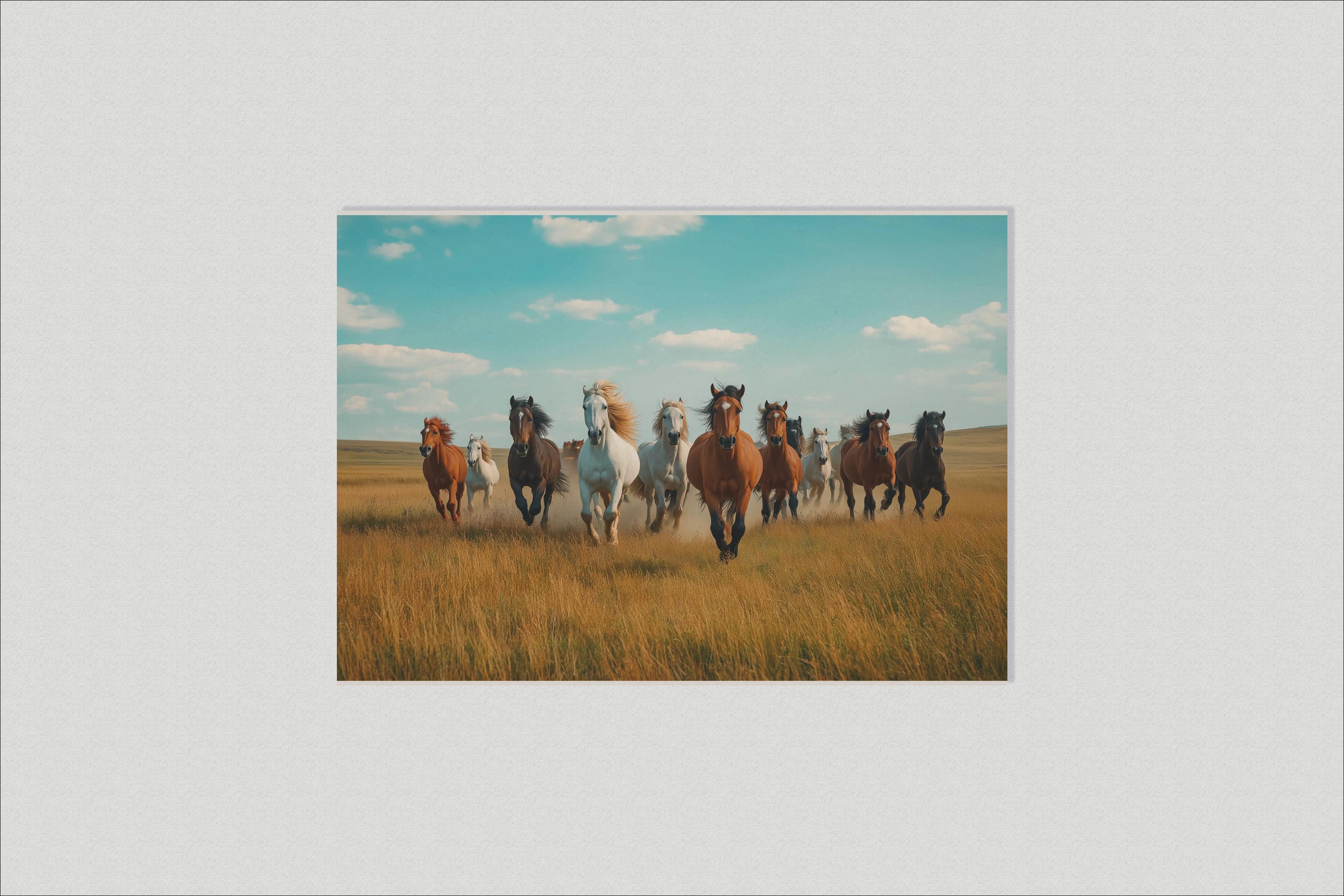 Laufendes Pferdefeld