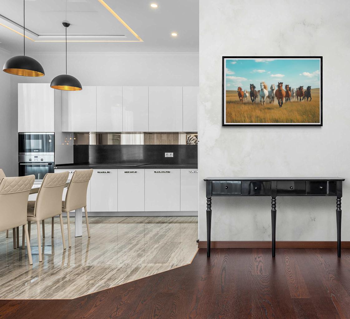 Laufendes Pferdefeld