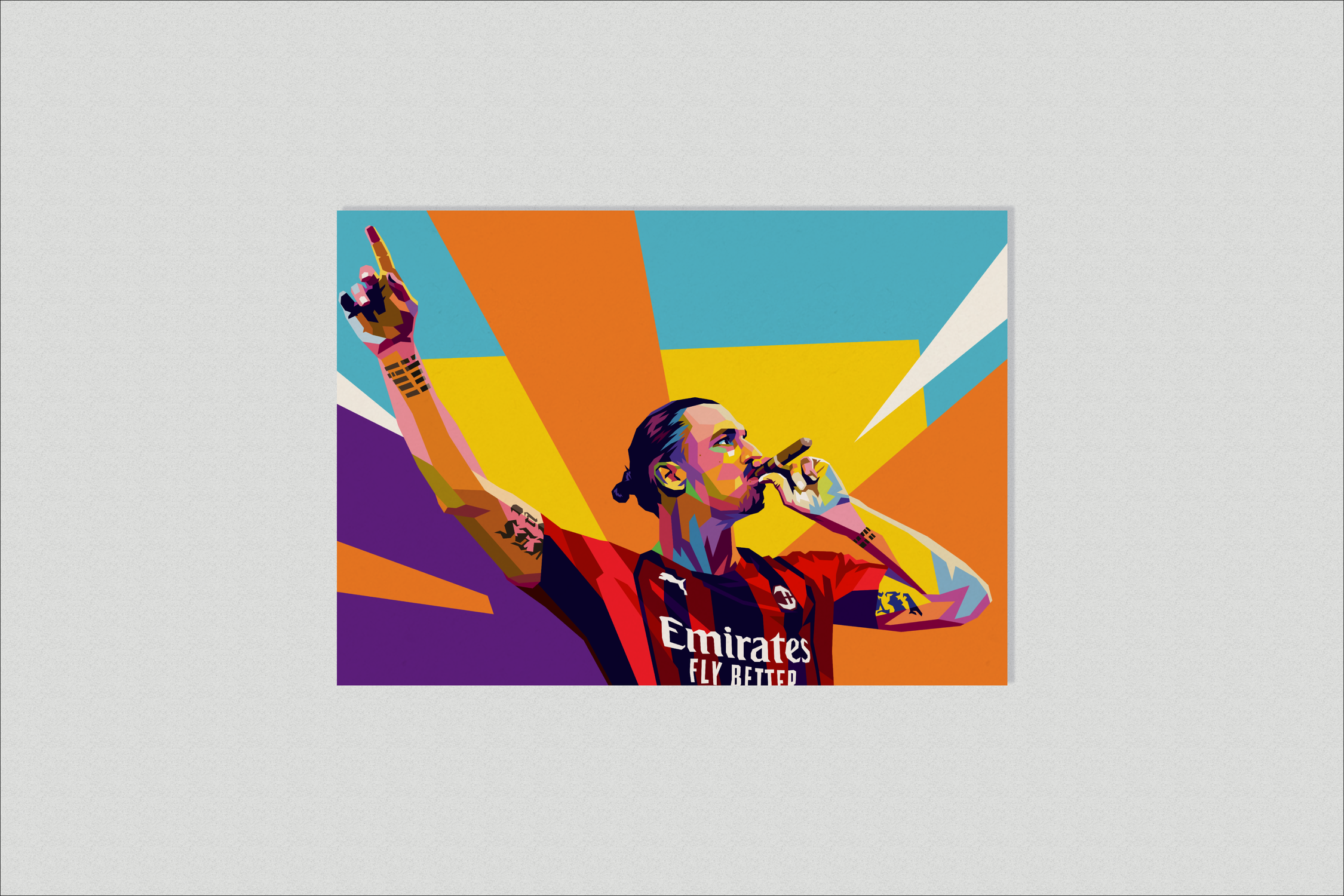 Zlatan Ibrahimovic Pop Art