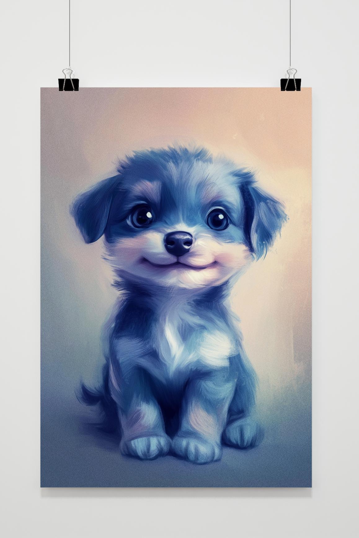 Welpen-Aquarell