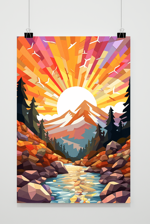 Mountain poster Nature poster