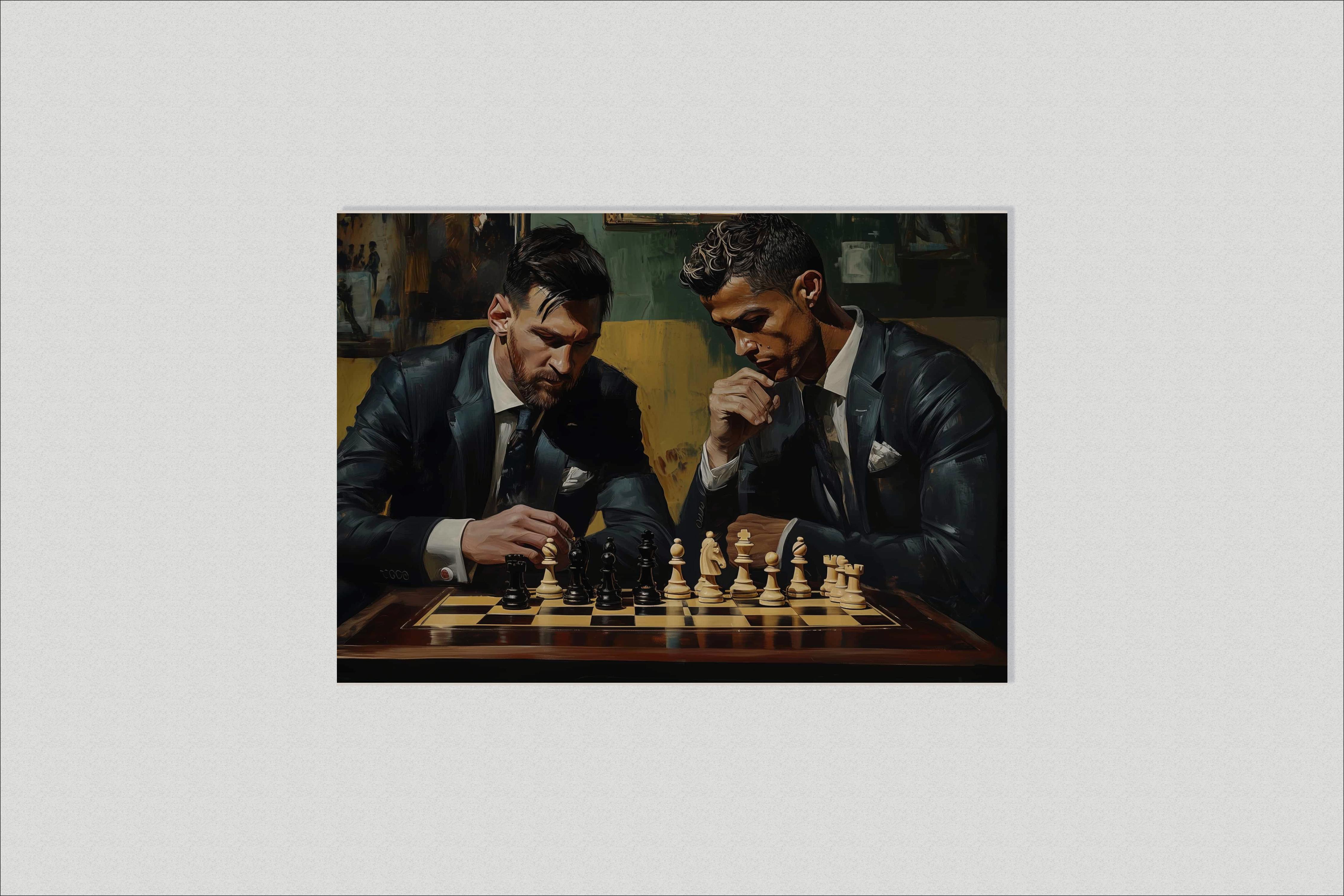 Messi Ronaldo Schach