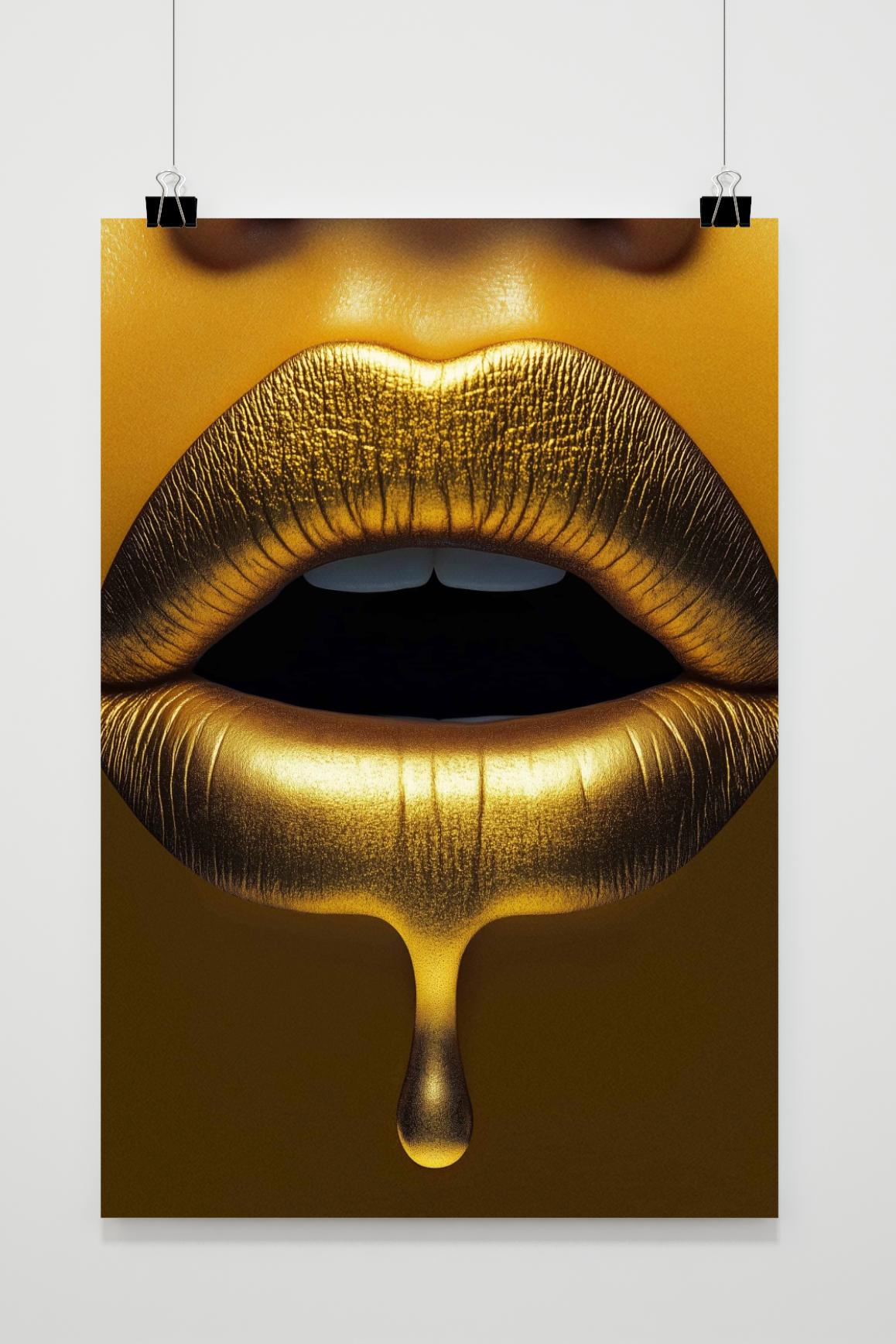Goldene Lippen