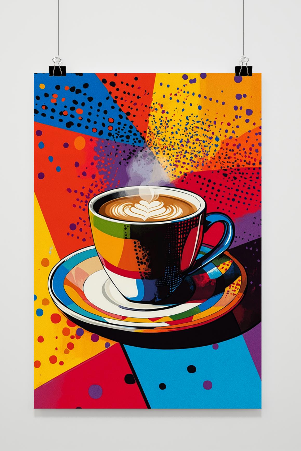 Kaffee-Pop-Art