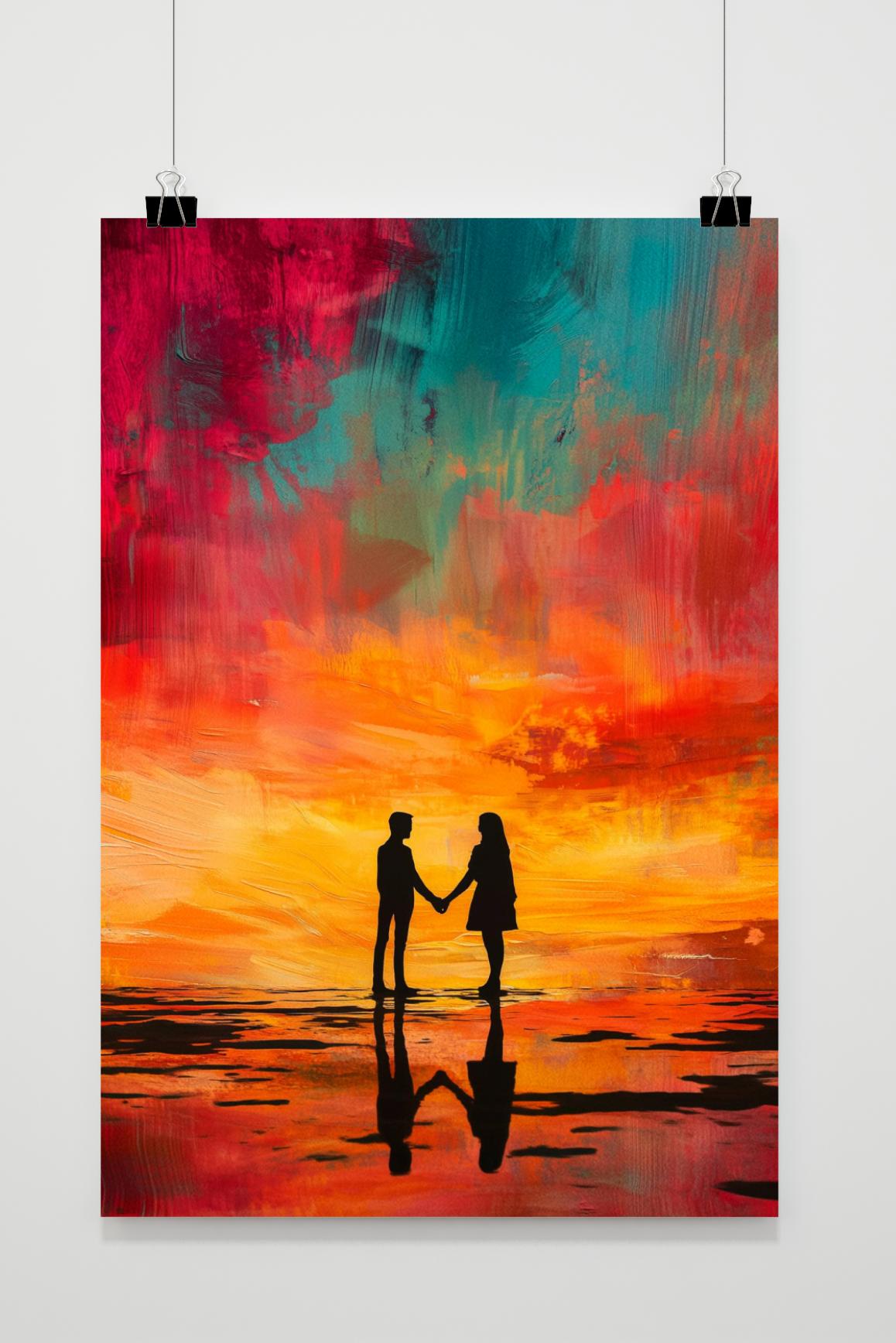 Sonnenuntergang, pärchen