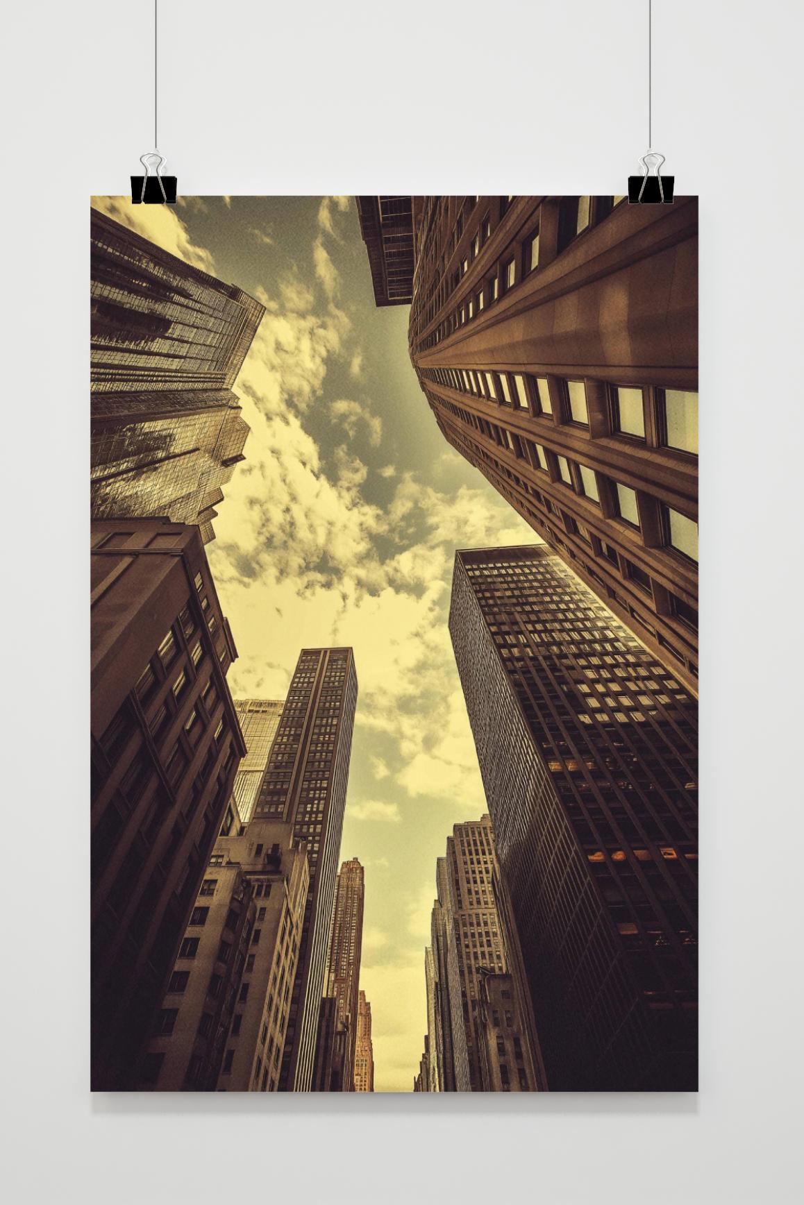 Wolkenkratzer Vintage