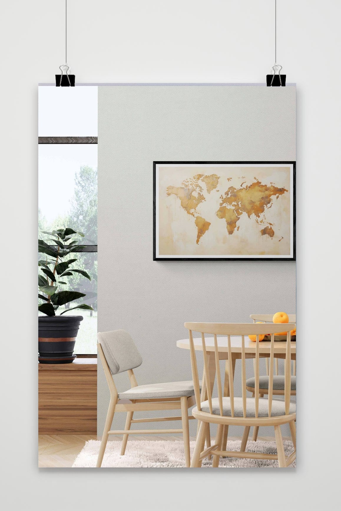 Wereldkaart poster