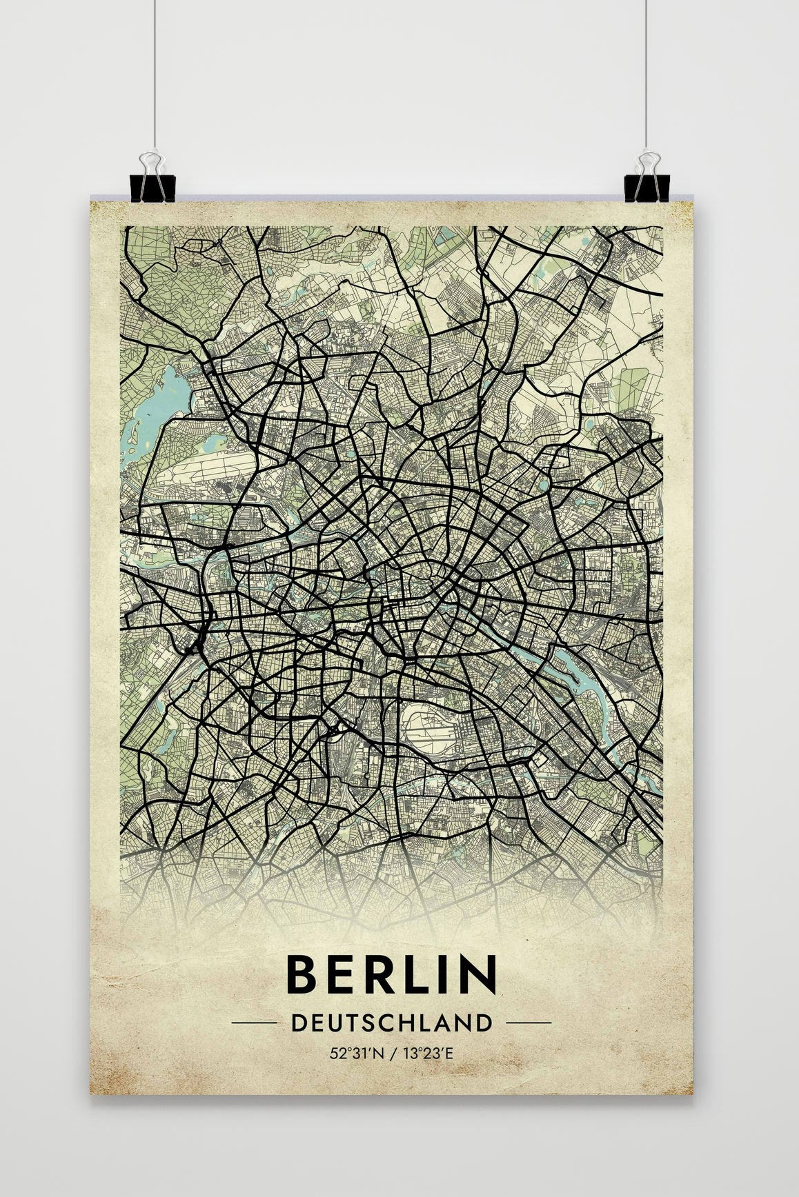 Berlin Deutschland Vintage poster van 25 Artstreet