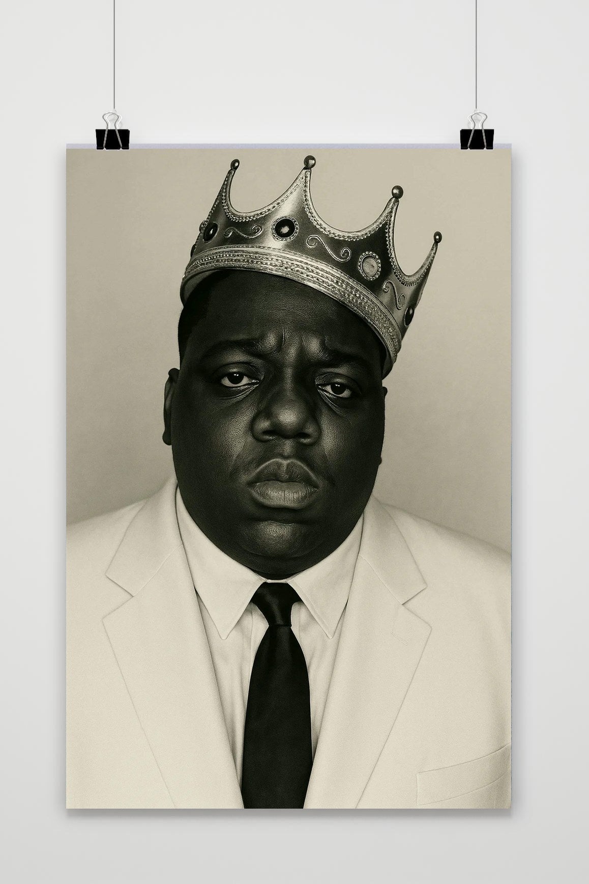 Biggie Crown Portrait poster van 25 Artstreet