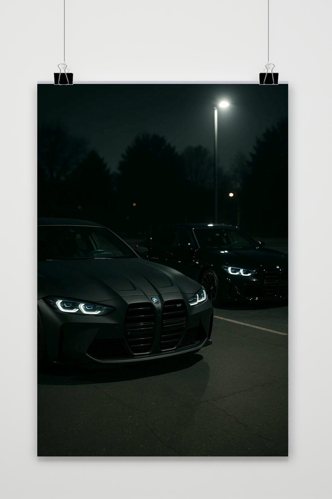 BMW Cars Night poster van 25 Artstreet