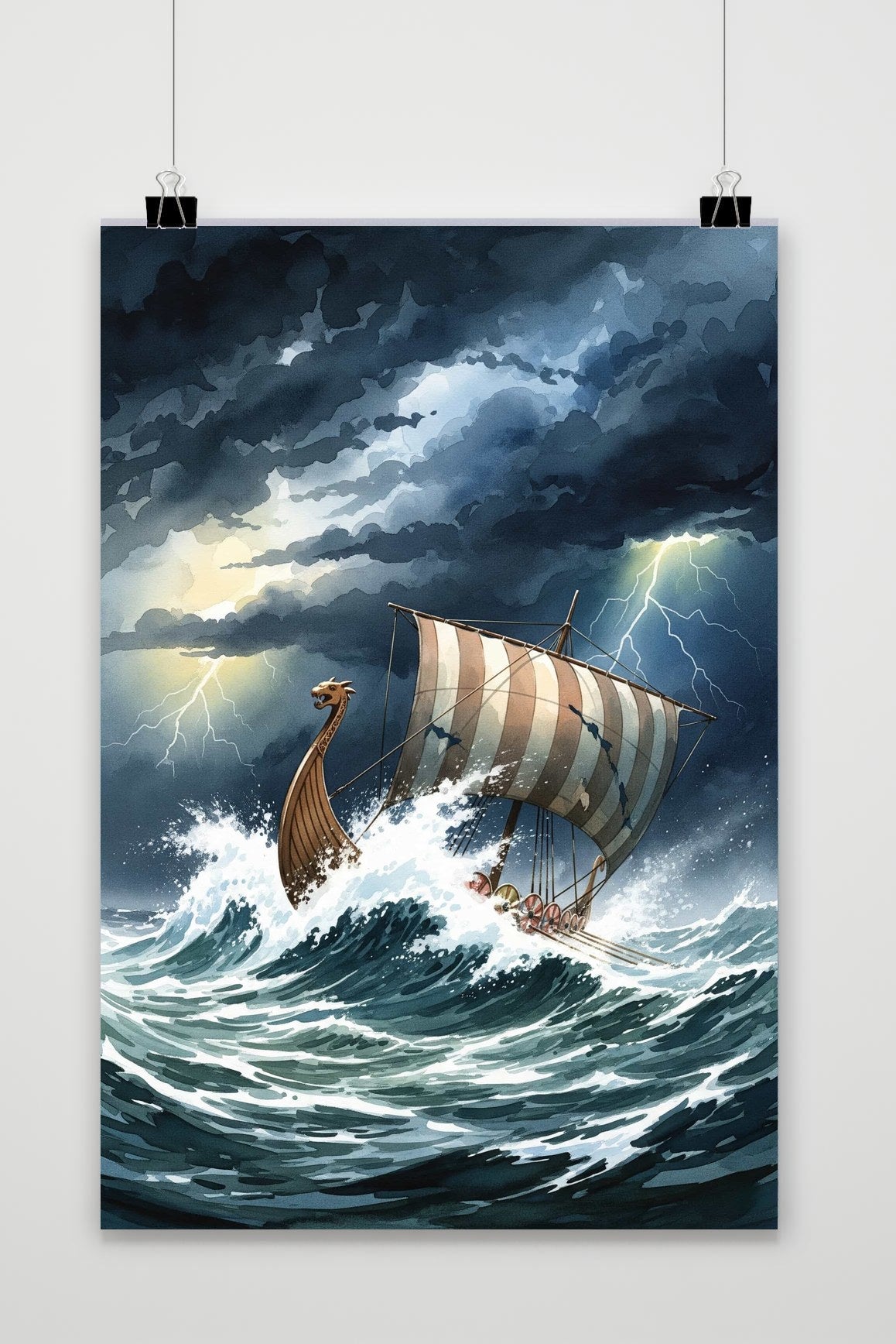 Boat Sea Storm poster van 25 Artstreet