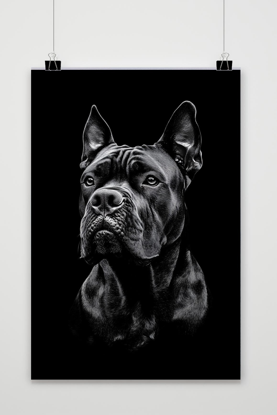 Cane Corso B&W poster van 25 Artstreet