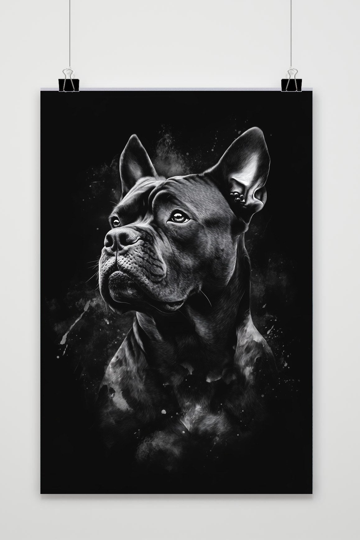 Cane Corso B&W poster van 25 Artstreet