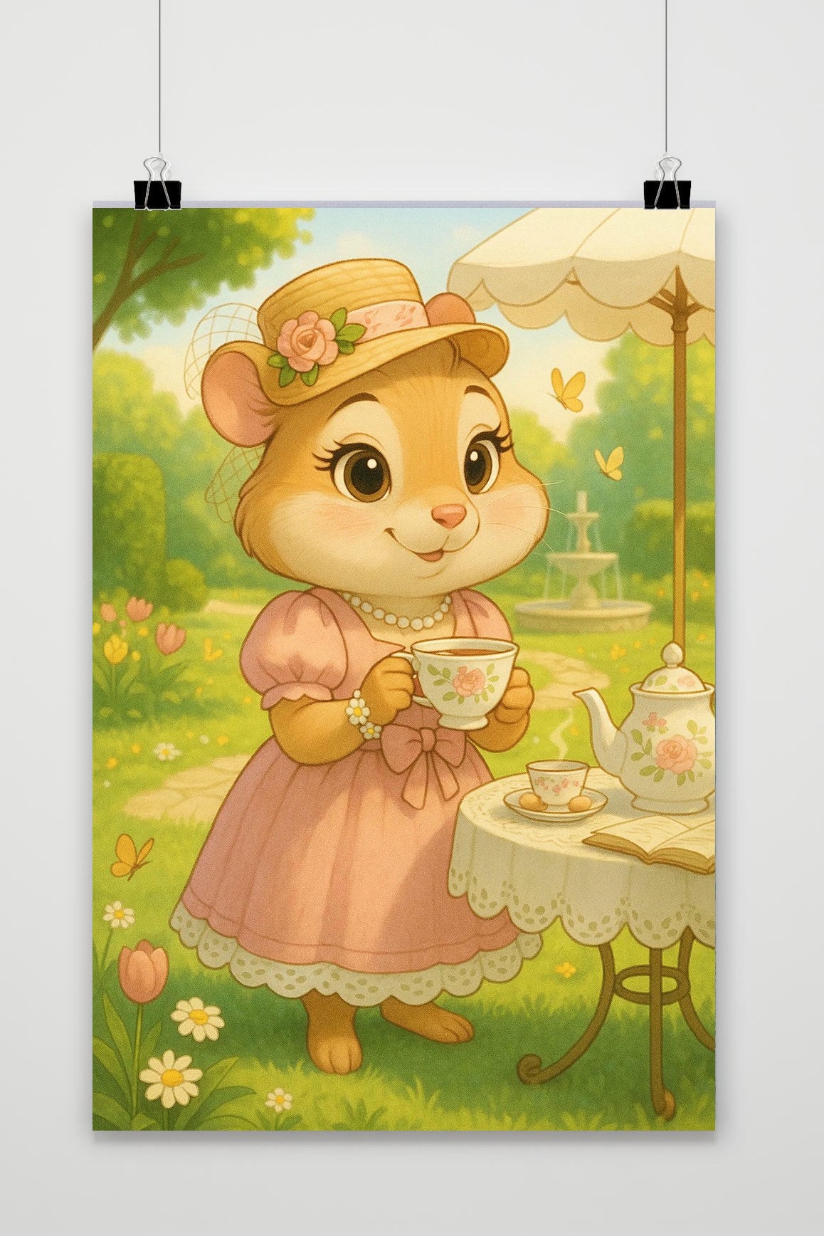 Chipmunk Tea Cartoon poster van 25 Artstreet