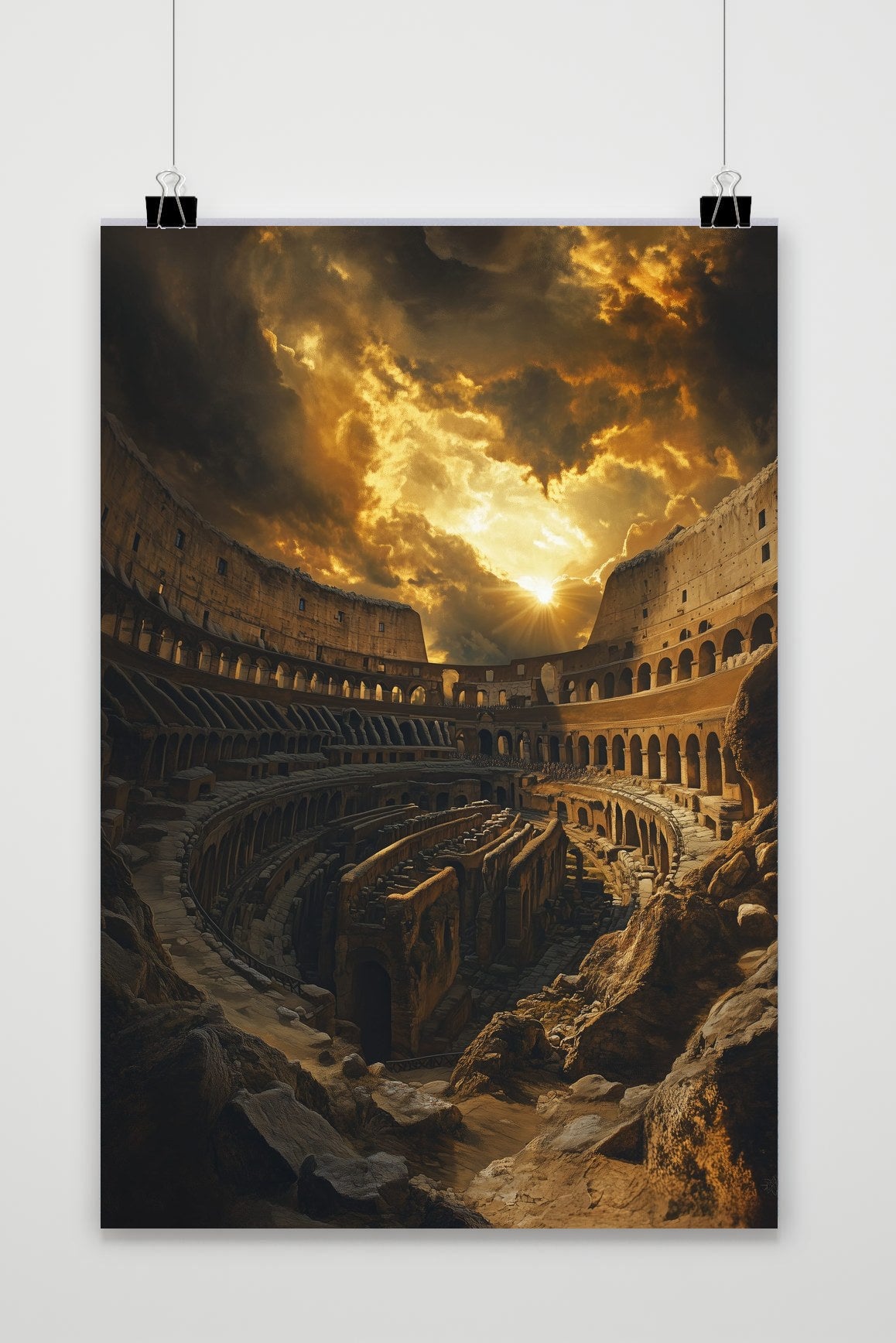 Colosseum Rome Sunset poster van 25 Artstreet