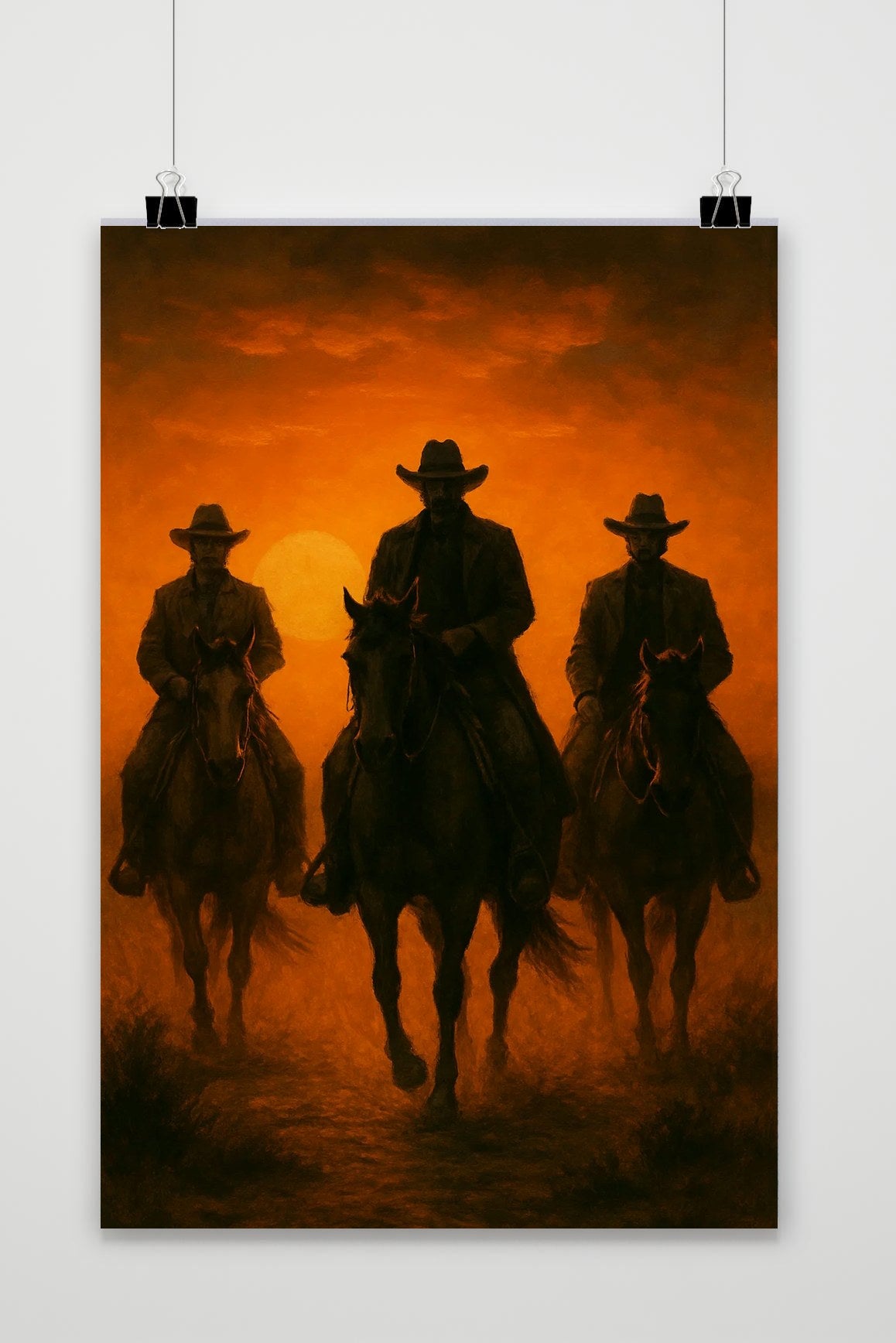 Cowboys Horseback Riding poster van 25 Artstreet