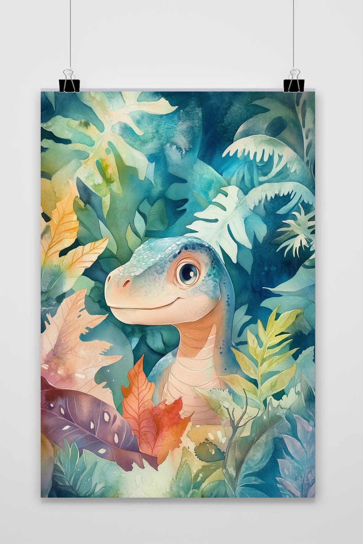 Dinosaur Aquarel poster van 25 Artstreet