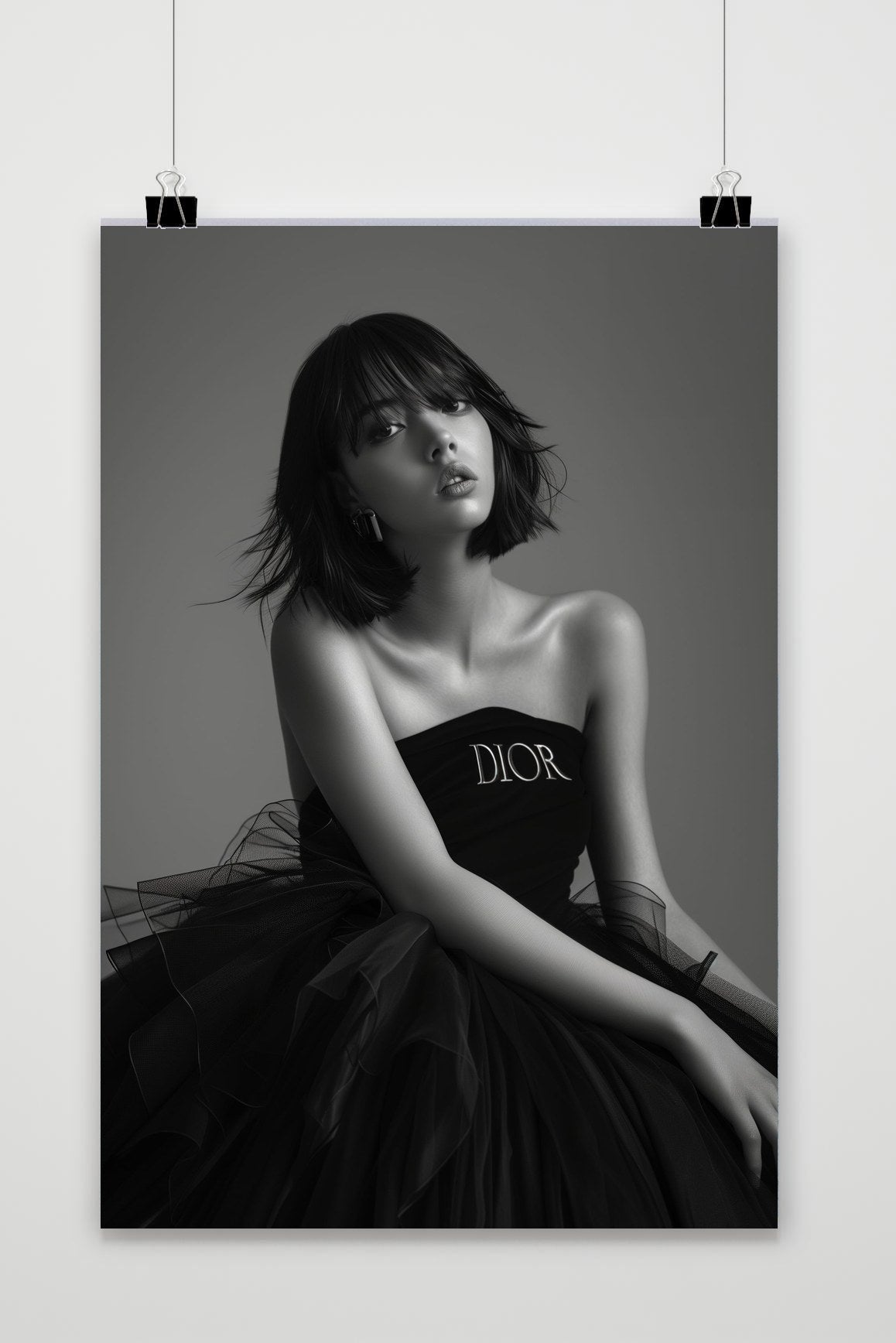 Dior Model B&W poster van 25 Artstreet