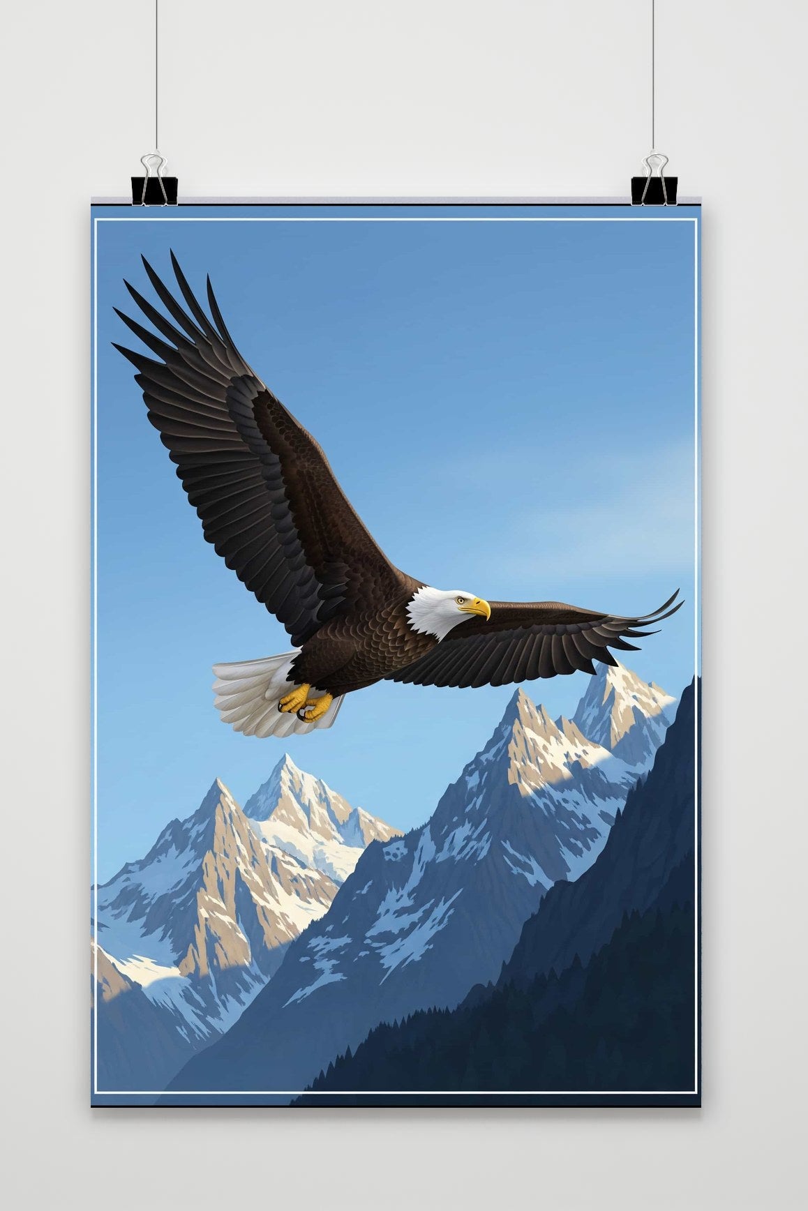 Eagle Flying poster van 25 Artstreet