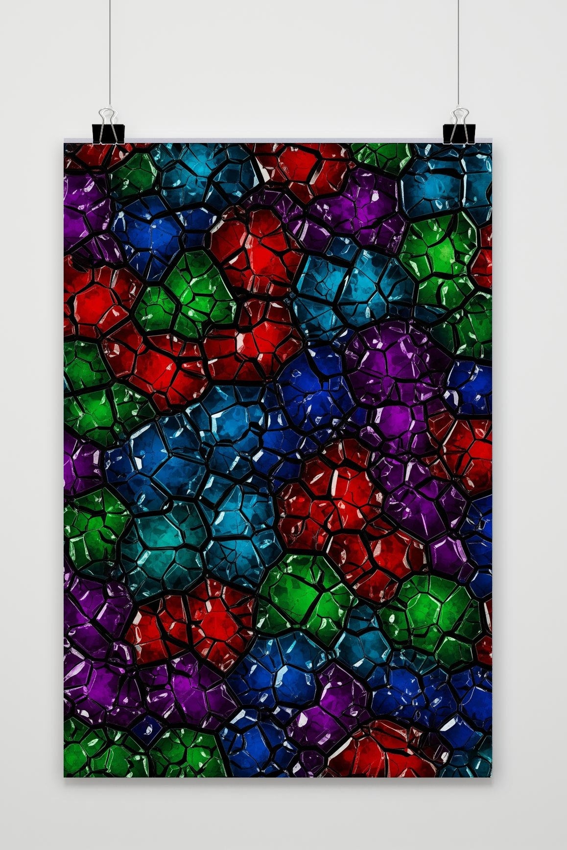 Gemstones Abstract poster van 25 Artstreet