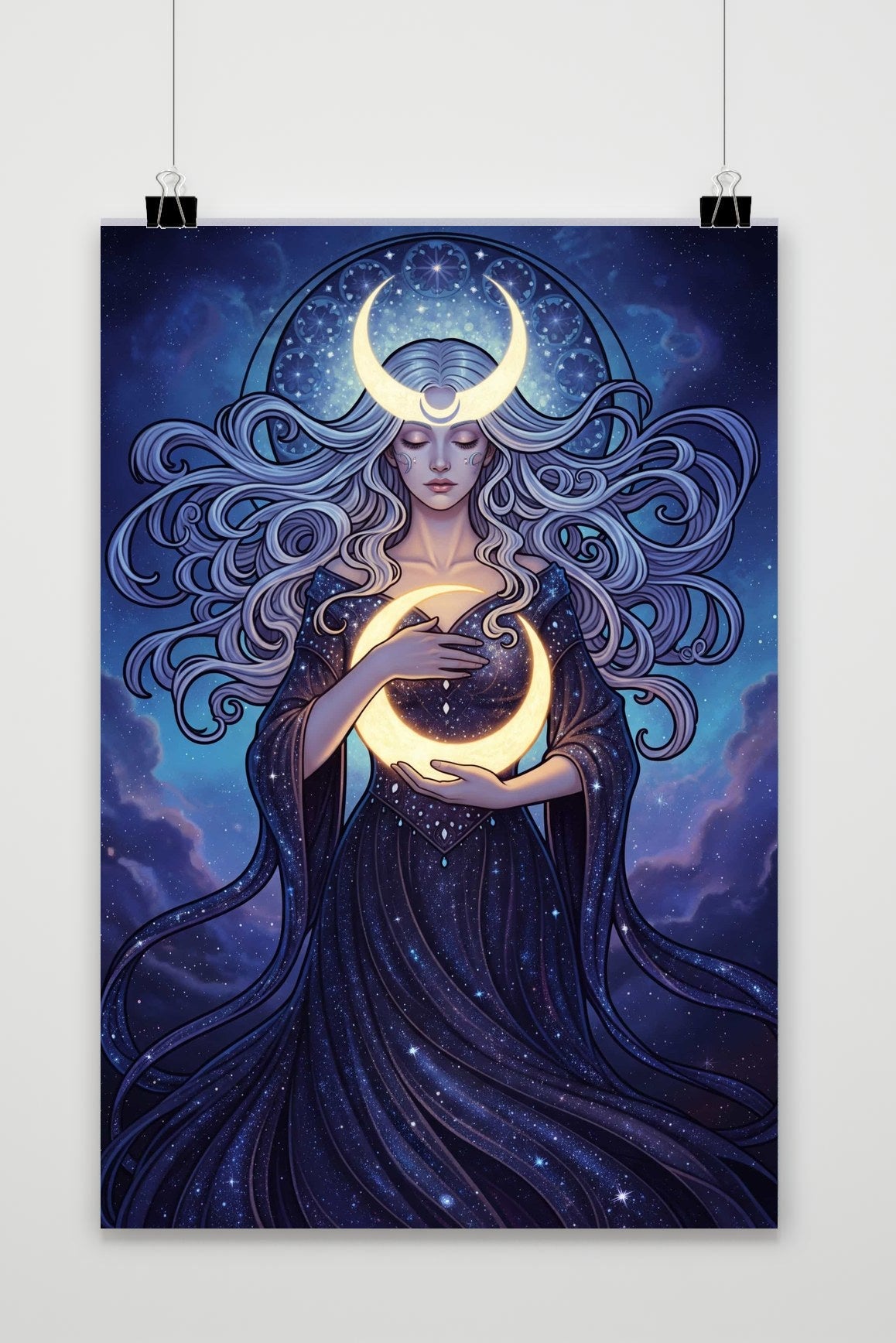 Goddess Moon Fantasy poster van 25 Artstreet