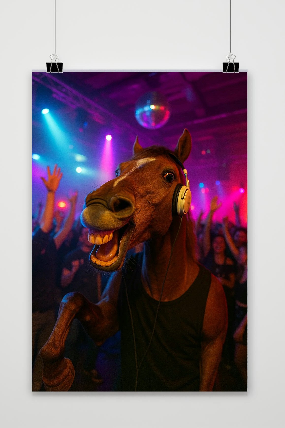 Horse DJ poster van 25 Artstreet