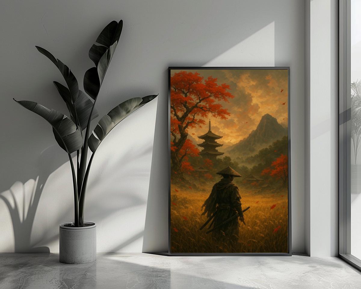 Samurai Japan Landscape poster van 25 Artstreet