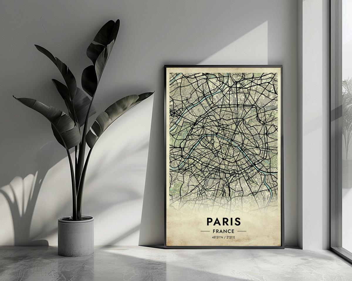 Paris France Vintage poster van 25 Artstreet