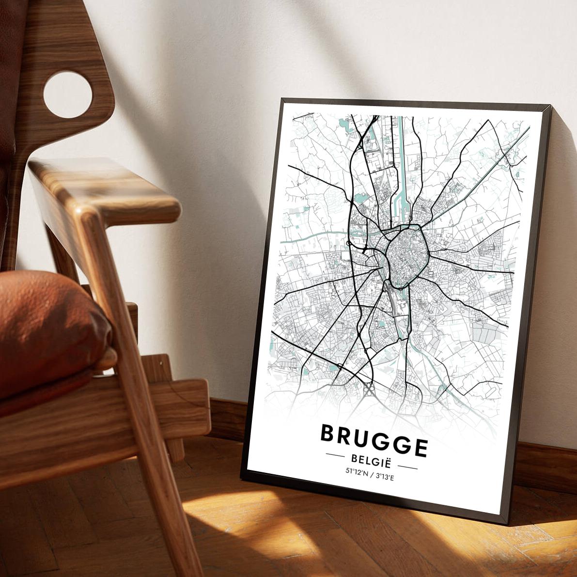 Brugge Blauw poster sfeerbeeld 1