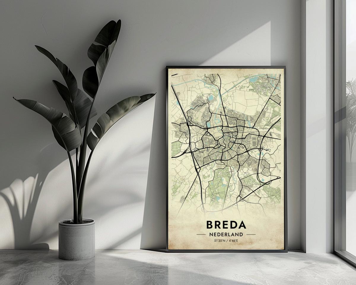 Breda Vintage poster van 25 Artstreet