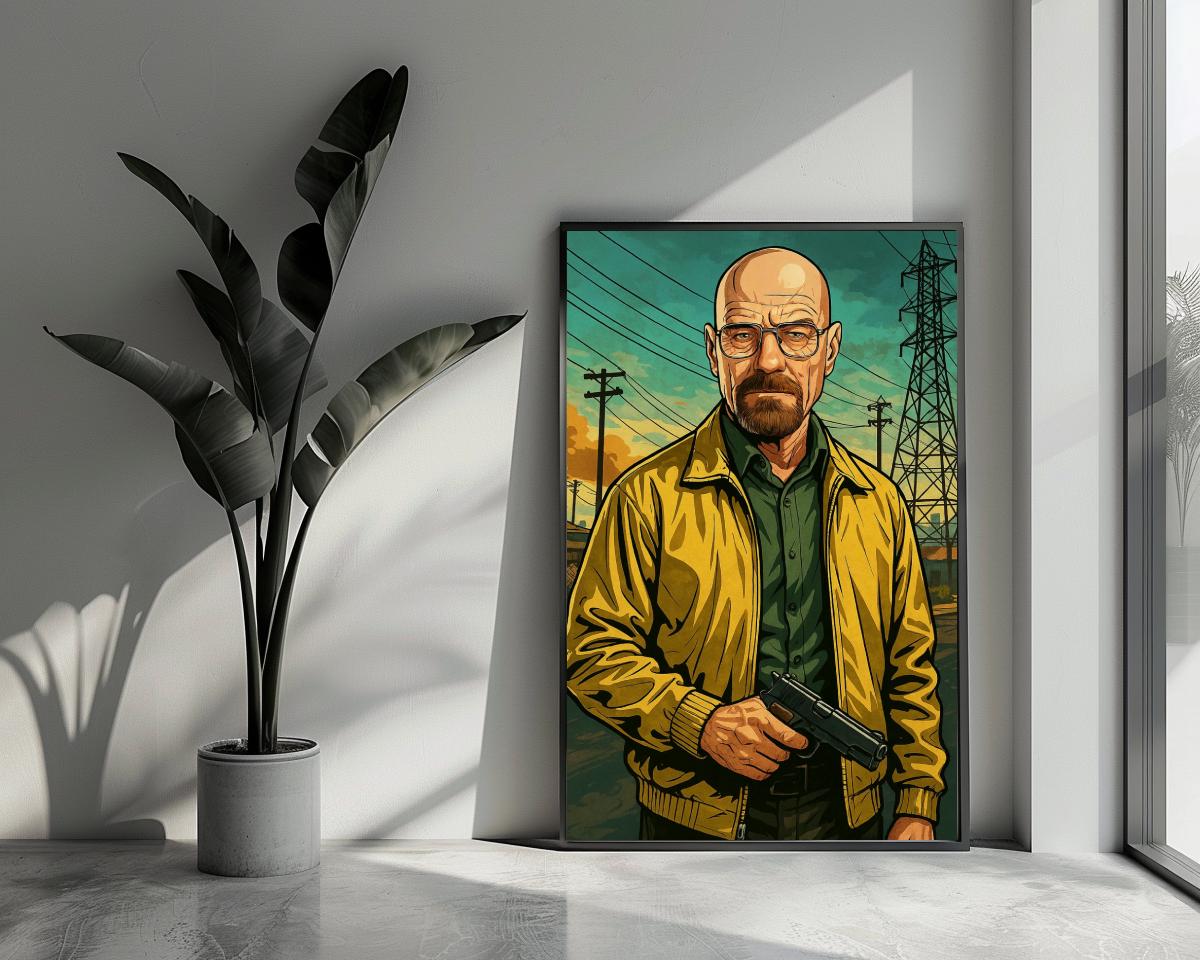 Walter White Breaking Bad poster van 25 Artstreet