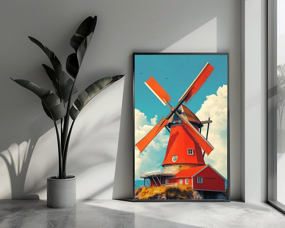 Windmill poster van 25 Artstreet