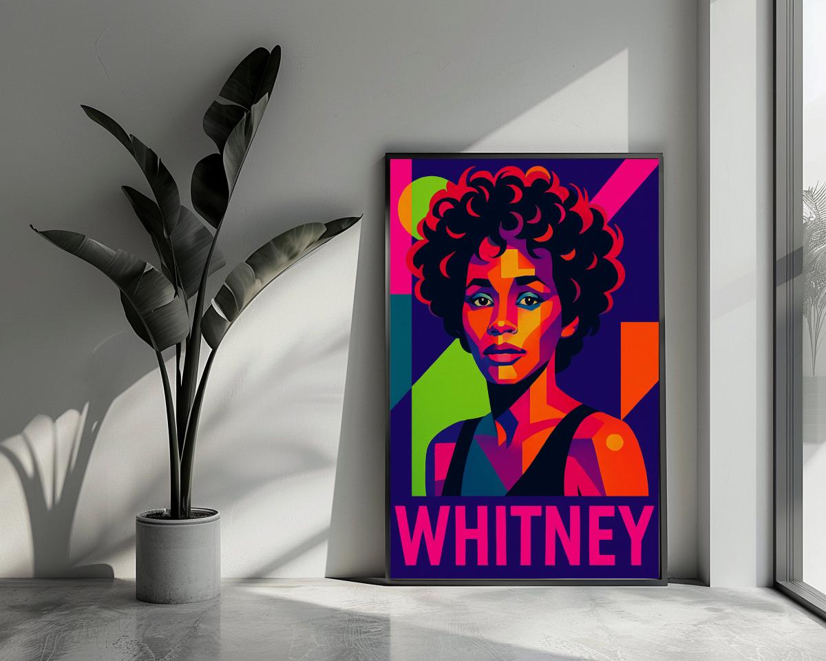 Whitney Houston Pop Art poster van 25 Artstreet