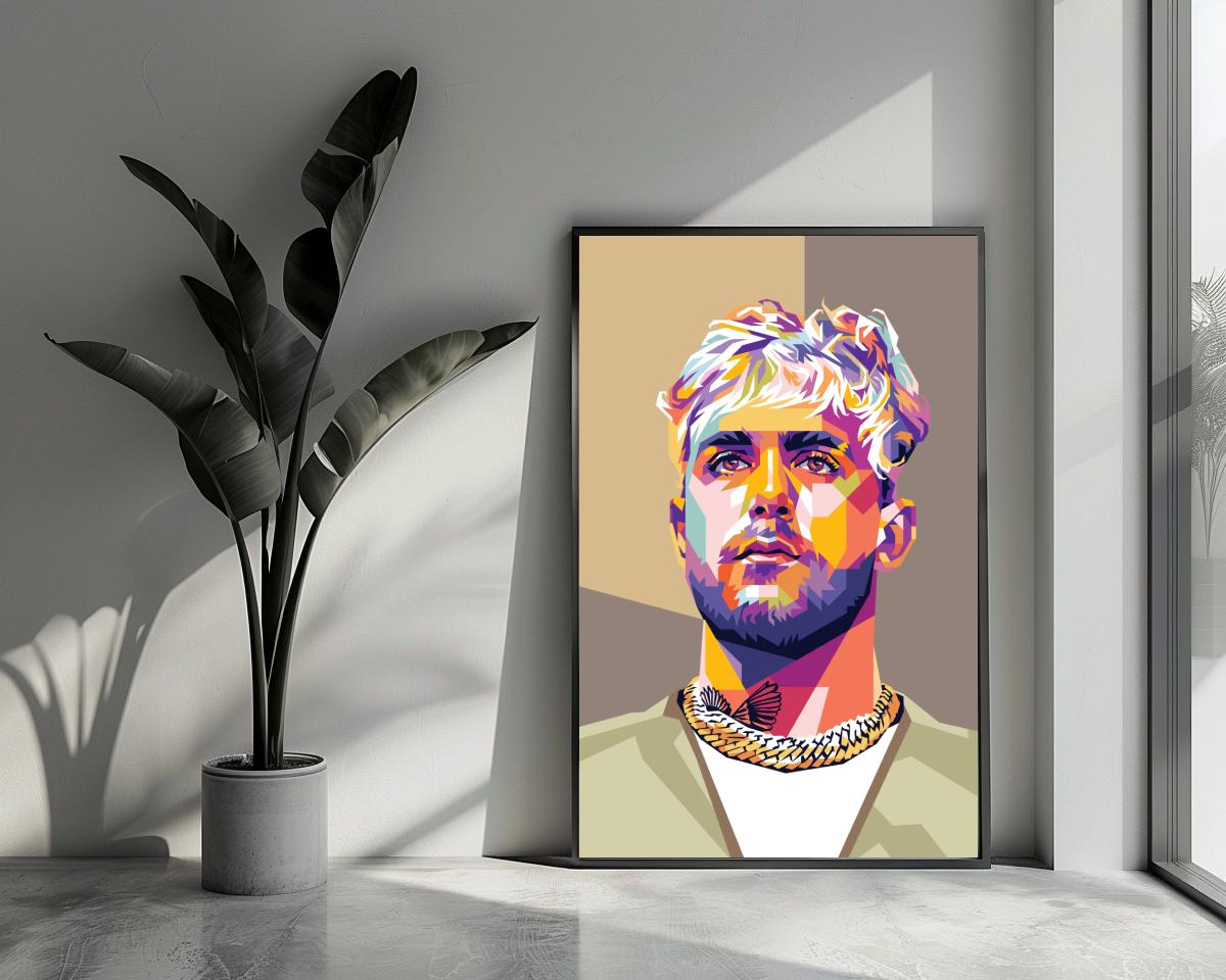 Jake Paul Goud poster van 25 Artstreet