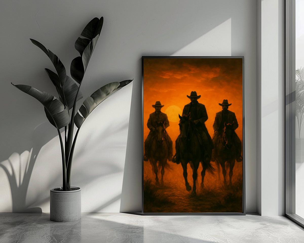 Cowboys Horseback Riding poster van 25 Artstreet