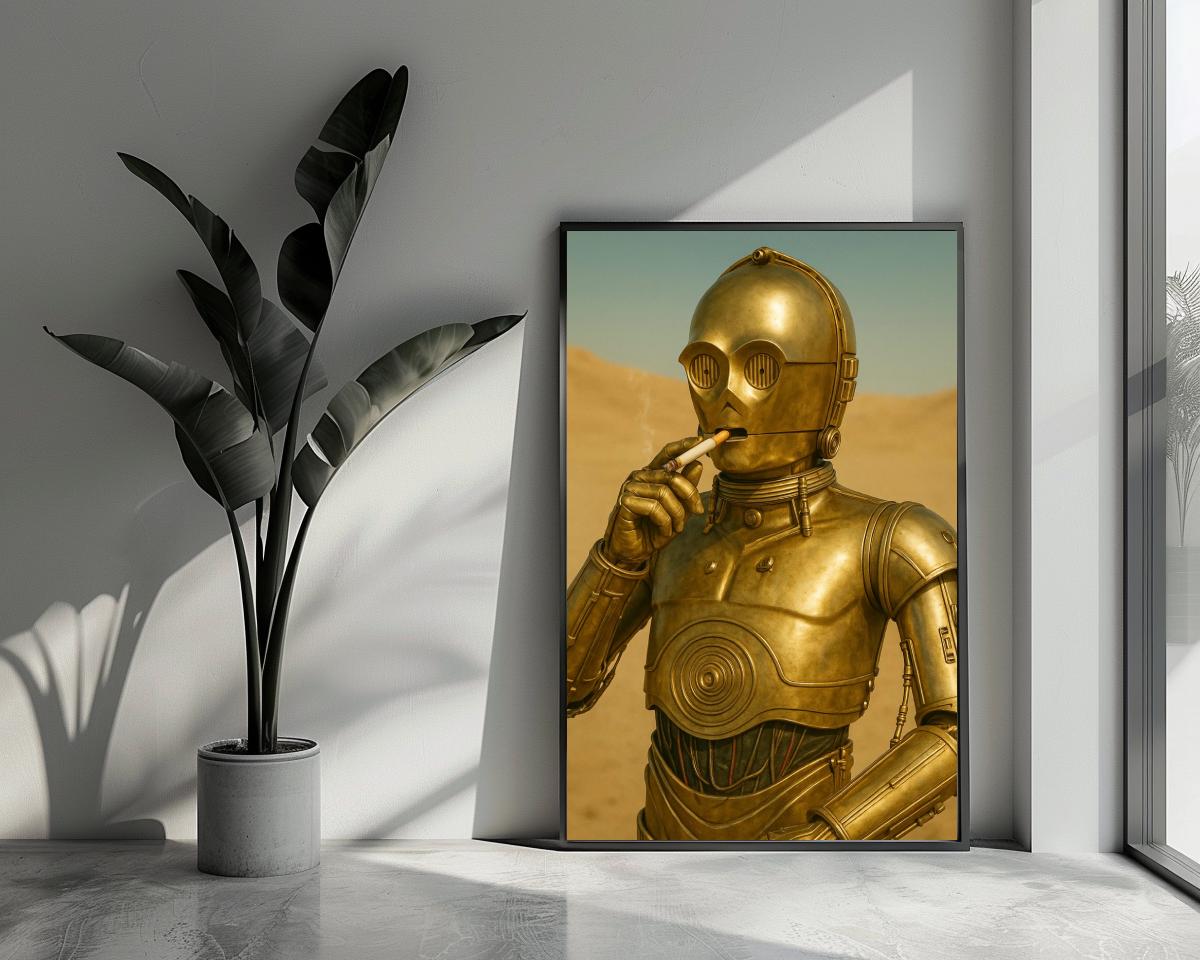 C-3PO Cigarette Star Wars poster van 25 Artstreet